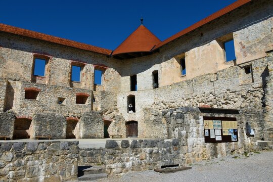 Inside of the Zuzemberk castle in Suha Kranjin, Dolenjska, Slovenia