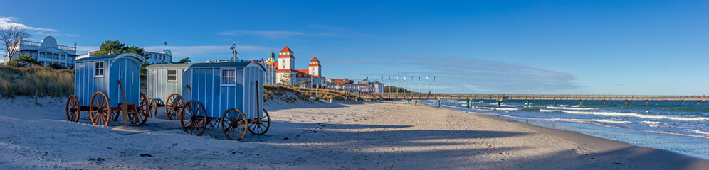 Beach of Binz at the Baltic Coast (Island Rugia, Germany)