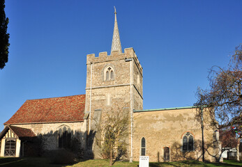 Fototapeta na wymiar St John's Church, Duxford, Cambridgeshire