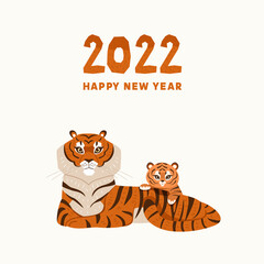 tiger with tiger cub