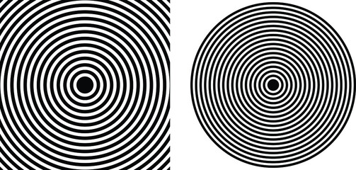 Black and white hypnosis spiral
vector illustration