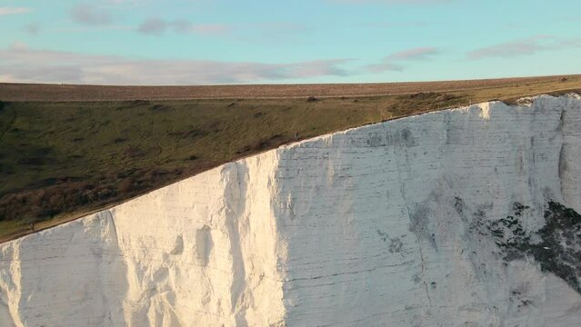White Cliffs of Dover. Seven Sisters National park, East Sussex, England south coast.