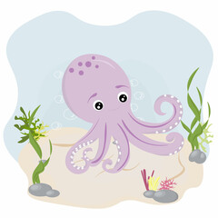 octopus in the sea