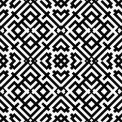 Seamless pattern with ethnic ornament. Embroidery background. Tribal wallpaper. Ethnical folk image. Tribe motif. Ancient mosaic. Digital paper, web design, textile print, backdrop. Vector art work.