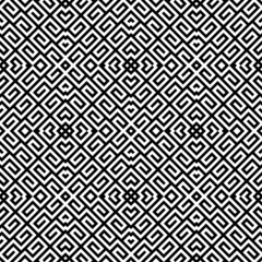 Seamless pattern with ethnic ornament. Embroidery background. Tribal wallpaper. Ethnical folk image. Tribe motif. Ancient mosaic. Digital paper, web design, textile print, backdrop. Vector art work.