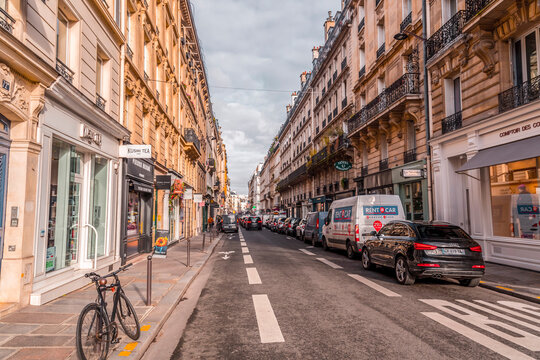 General street view from Paris, the French capital