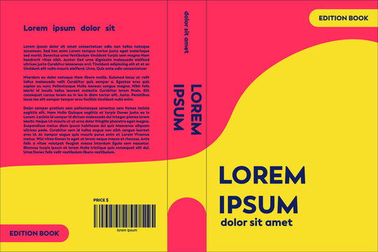 Full book cover design template, Vector, illustration. novel cover.
