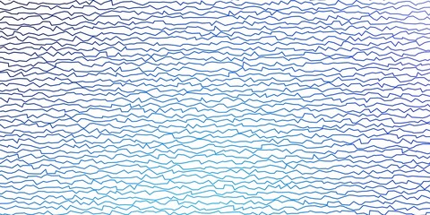 Dark BLUE vector pattern with wry lines. Bright illustration with gradient circular arcs. Best design for your posters, banners.