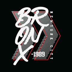 Vector illustration of letter graphic.BRONX, perfect for designing t-shirts, shirts, hoodies, poster, print etc.