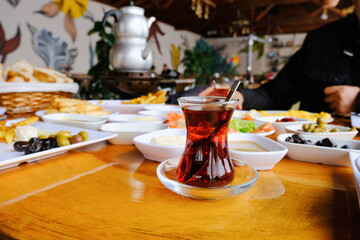 Traditional turkish breakfast
