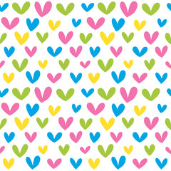 Hearts seamless background
