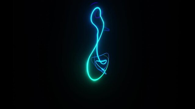 animated abstract trail colorful stroke lightning bolt visualizer vj music