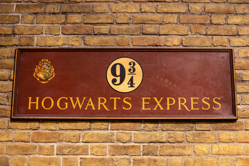 Fototapeta premium Hogwarts Express at the Making of Harry Potter Studio Tour, UK