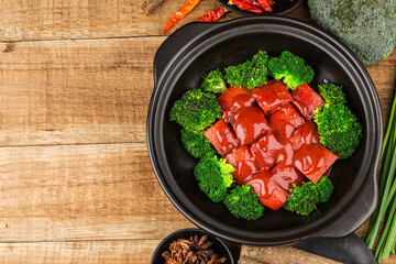 Chinese cuisine - braised meat, fermented bean curd braised meat