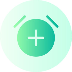 Obraz premium alarm gradient icon
