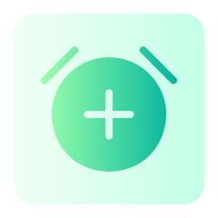 Fototapeta premium alarm gradient icon