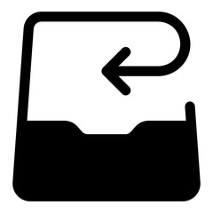 inbox glyph icon