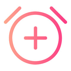 alarm gradient icon