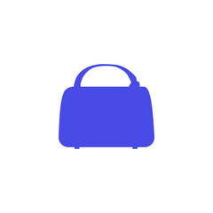 Purse in very peri. Vector icon isolated on white background.