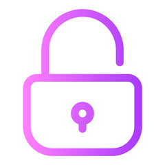 unlock gradient icon