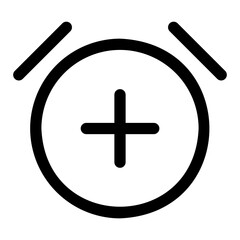 Obraz premium alarm line icon