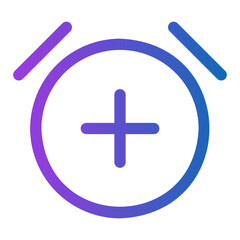 alarm gradient icon