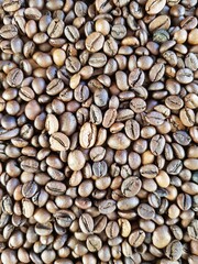 Brown coffee beans for coffee making