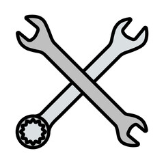 Icon Of Crossed Wrench