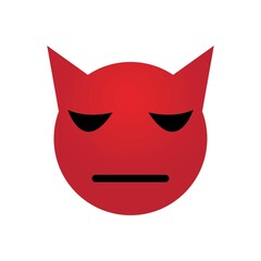Devil horn Vector icon for emoji or emoticon logo chat and other