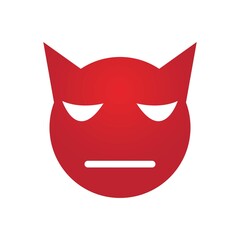 Devil horn Vector icon for emoji or emoticon logo chat and other