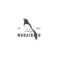 BIRD  chirping  LOGO  DESIGN  VECTOR  ILLUSTRATION  ICON  SYMBOL
