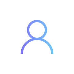 User vector icon with gradient