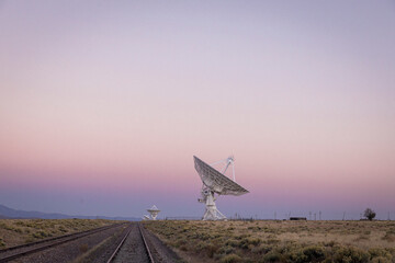 Very Large Array satellite dishes in New Mexico