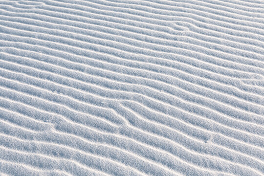 White sand pattern in White Sands National Park