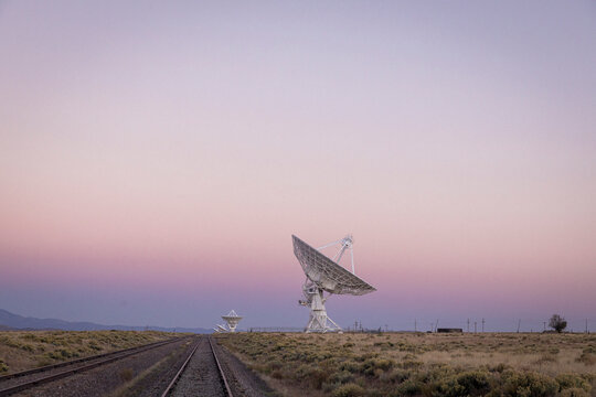 Very Large Array satellite dishes in New Mexico