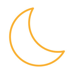 Fototapeta na wymiar night moon Isolated Vector icon which can easily modify or edit