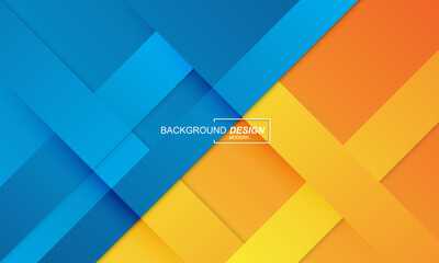 Abstract background blue and yellow color modern design