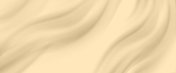 Fototapeta premium cream color cloth background abstract with soft waves