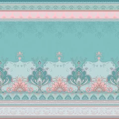 Acrylglasbilder Muster Bohemian fashion luxury paisley vector seamles tileable pattern  © Fleur*Design