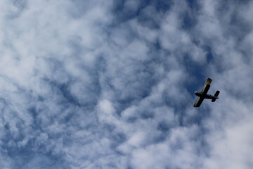 airplane in the sky