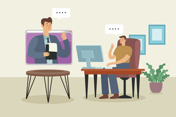 couple in video calling