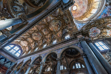 L'interno della chiesa di San Giuseppe dei Padri Teatini, città di Palermo IT	