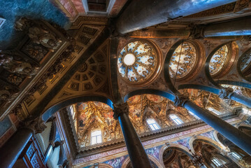 L'interno della chiesa di San Giuseppe dei Padri Teatini, città di Palermo IT	 - 484913423