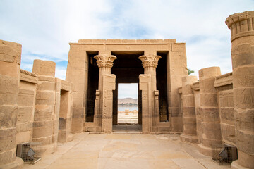 Philae Temple of ISIS on Agilkia Island in Lake Nasser, Aswan, Egypt