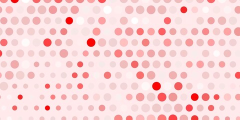 Light red vector layout with circle shapes.
