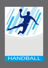Handball sport graphic in vector quality.
