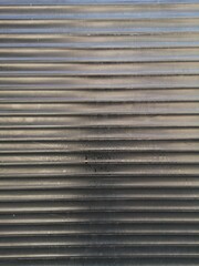 old metal shutters of a store