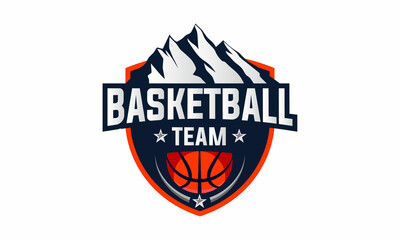 Basketball Club Logo Championship Logo American Logo Vector Illustration