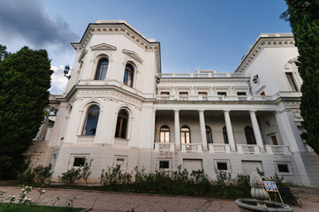 Fototapeta na wymiar Exterior of the Livadia Palace in Yalta in the Crimea