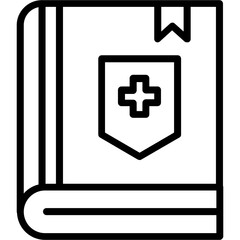 Fototapeta premium Medical Book Icon